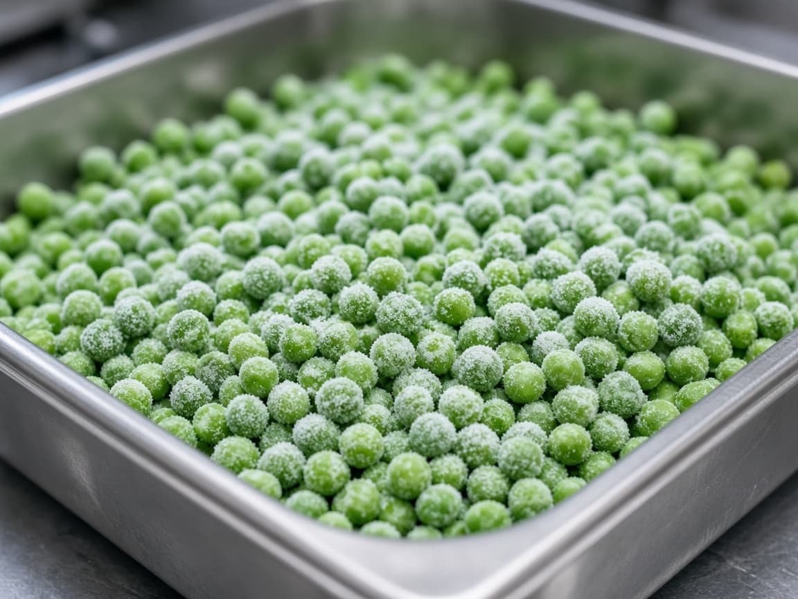 Frozen garden peas